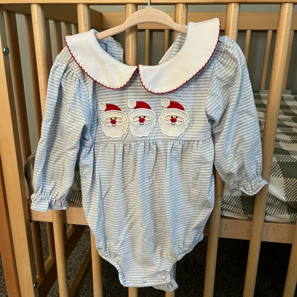 Santa bubble romper
